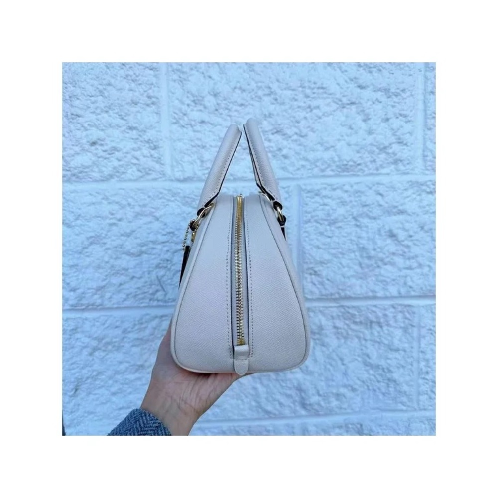 Coach Sydney Satchel Bag - Gold/Chalk - Picture 3 of 12